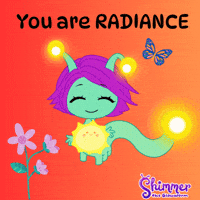 Shimmer The Glowworm Pulchritudinous Beauty Radiance Aura Love Empathy Gmchat Heychat GIF by ShimmertheGlowworm