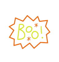 Scared Halloween Sticker