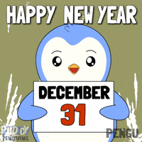 New Year Penguin GIF by Pudgy Penguins