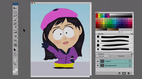 computer smile GIF by South Park 