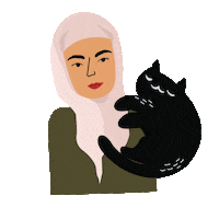 Cat Love Sticker by Whimsigirl