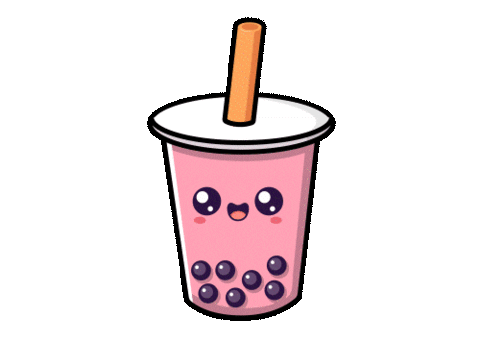 sideserfcakes giphyupload kawaii cake boba Sticker