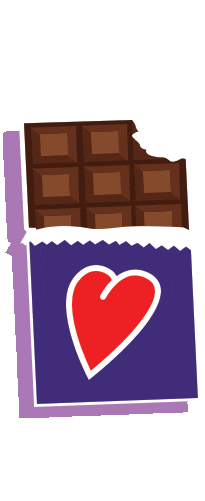 I Love You Eating Sticker by Cadbury Philippines