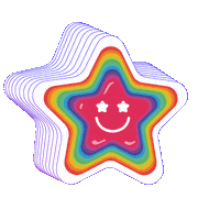 Happy Rainbow Sticker by Lashilé Beauty