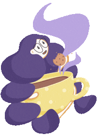 Girl Coffee Sticker