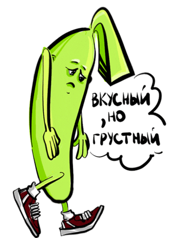 Goljee sad green banana depressed Sticker