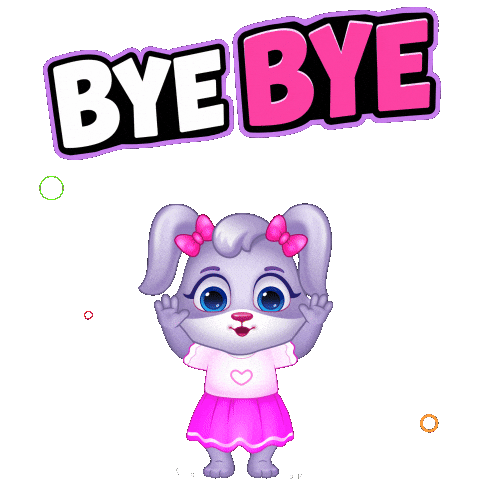 Bye Bye Goodbye Sticker by Lucas and Friends by RV AppStudios