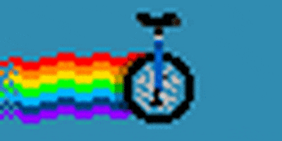 monobomb giphyupload rainbow unicycle monobomb GIF