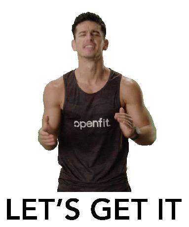 Lets Go Sticker by Openfit for iOS & Android | GIPHY