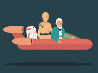 nerdo funny animation illustration star wars GIF