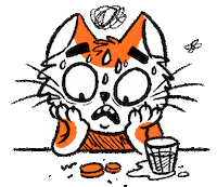 cat omg Sticker by shady