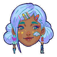 Happy Girl Sticker by shiancore