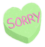Sorry Valentines Day Sticker by Katharine Kow