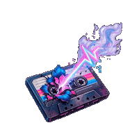 80S Cyberpunk Sticker