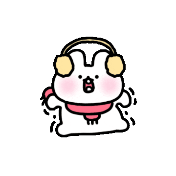 honeybbi giphyupload winter rabbit cold Sticker