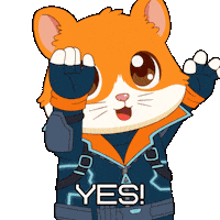 Happy Lets Go Sticker by Hamieverse