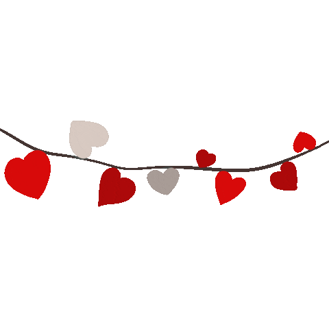 In Love Hearts Sticker