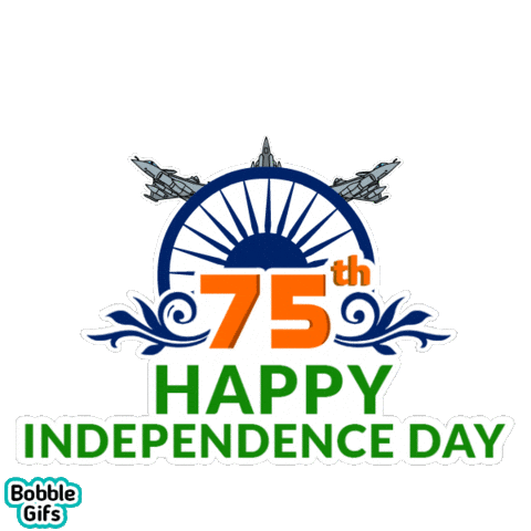 Independence Day India Sticker by Bobble