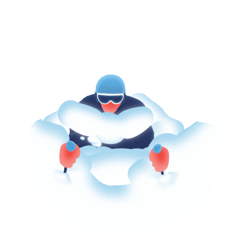 Snow Winter Sticker by LWZ