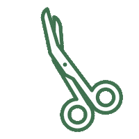 Scissors Sticker by Chronisch Glücklich