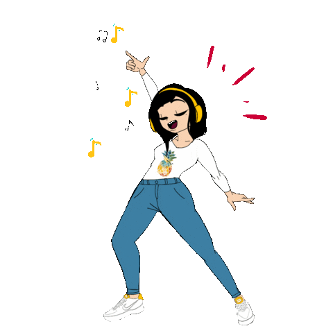 Fruitdetapassion giphyupload happy music song Sticker