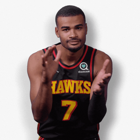 Wake Up Applause GIF by Atlanta Hawks