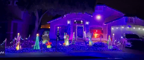 Arizona Man Gives Christmas Lights a Disney Twist With Little Mermaid Display