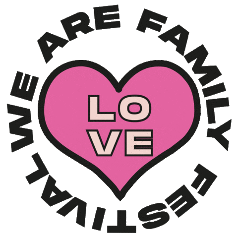 wearefamilyfestival giphyupload Sticker