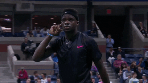 cant hear you frances tiafoe GIF by US Open