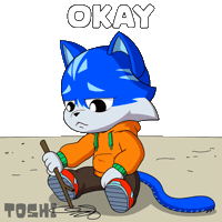 Sad Cat Sticker by Toshithecat