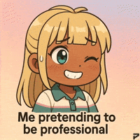 Forced Smile Fake It Till You Make It GIF by Persona