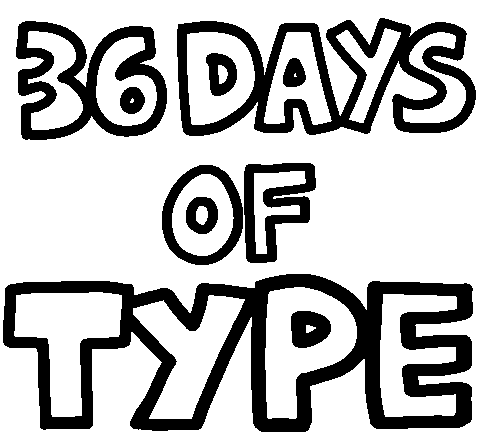 36 Days Of Type 36Days Sticker