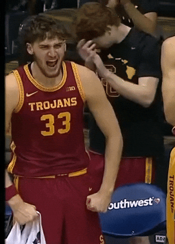 Basketball Hoops GIF by USC Trojans