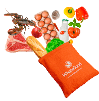 sourcewhatsgood delivery natural bag organic Sticker