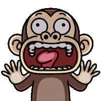 Monkey Sticker