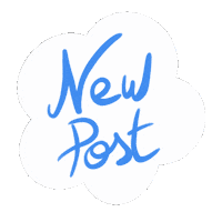 New Post Cloud Sticker