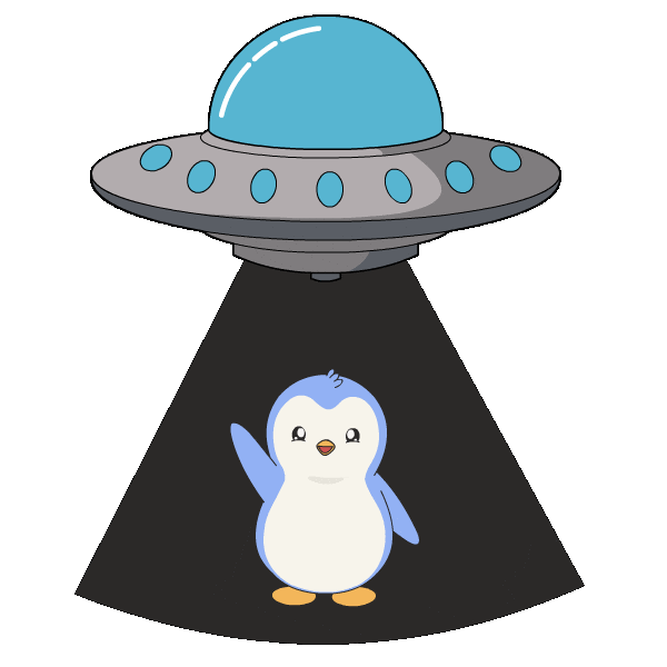 Im Out Bye Bye Sticker by Pudgy Penguins