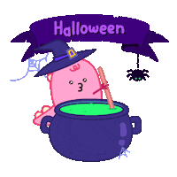 Happy Trick Or Treat Sticker by DINOSALLY