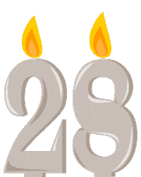 Birthday Flickering Sticker