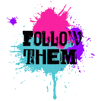 TheArtHouse splat follow paint arthouse Sticker