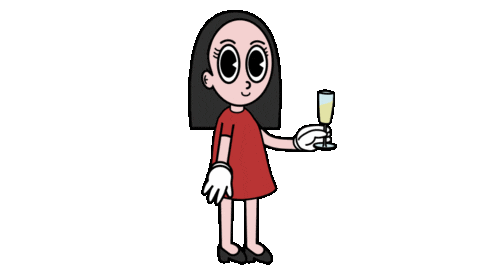 Cheers Smile Sticker