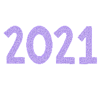 New Year Glitter Sticker