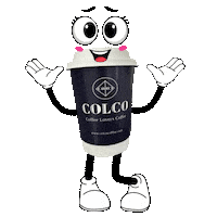 ColcoCoffee coffee cup cup of joe whoop whoop love coffee Sticker