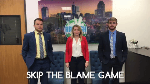 pointing fingers blame game GIF