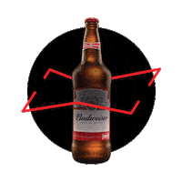 budargentina live back budweiser kingofbeers Sticker
