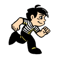 Jorake running run boy boi Sticker