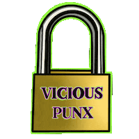 vicious_punx neon angel devil loser Sticker