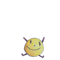 Smiley Face Monster Sticker