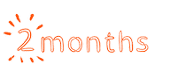2 Months Sticker by ASF brush
