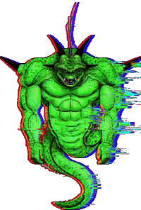 Dragon Ball Z Glitch Sticker by Database數據